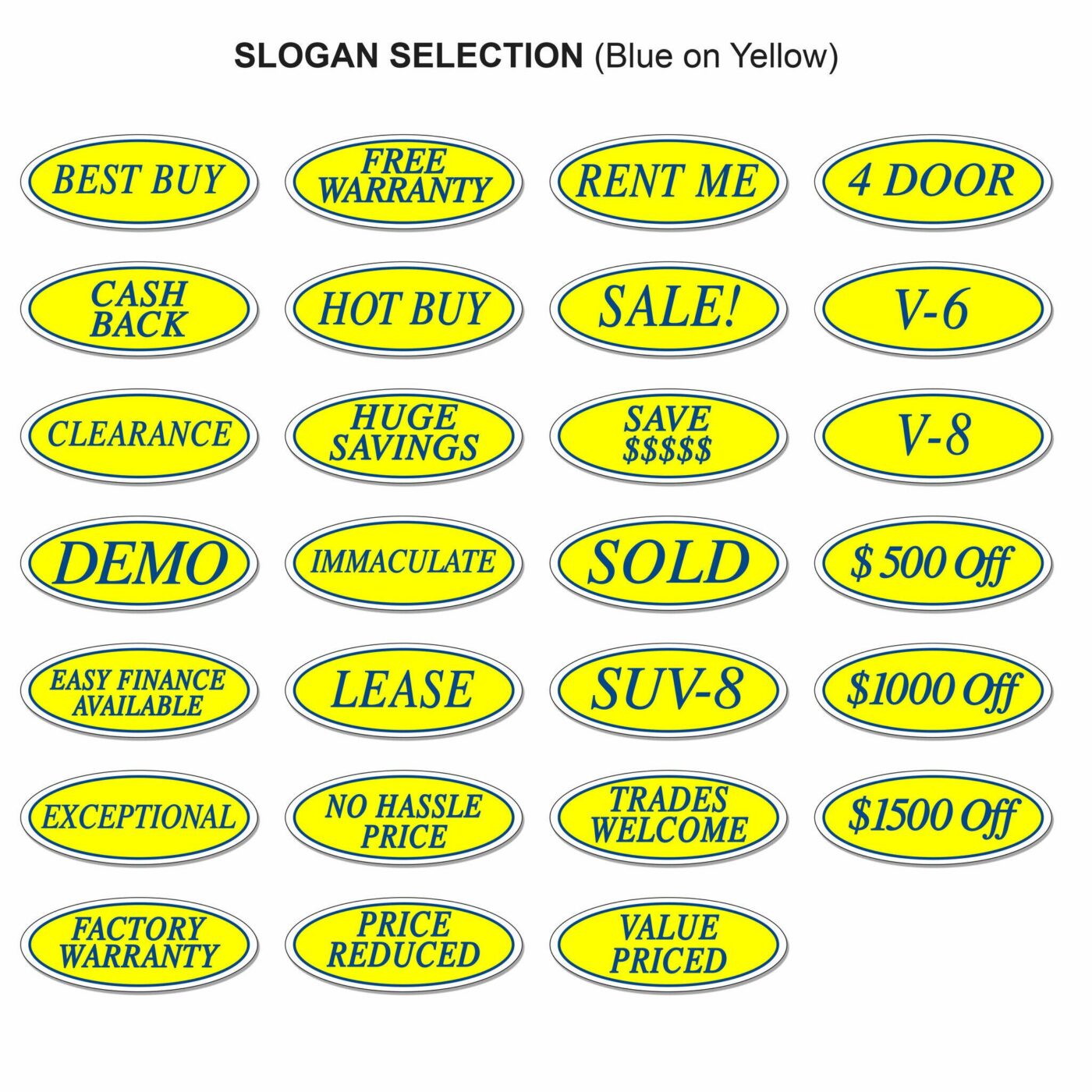 Oval Feature Window Stickers - Image 2