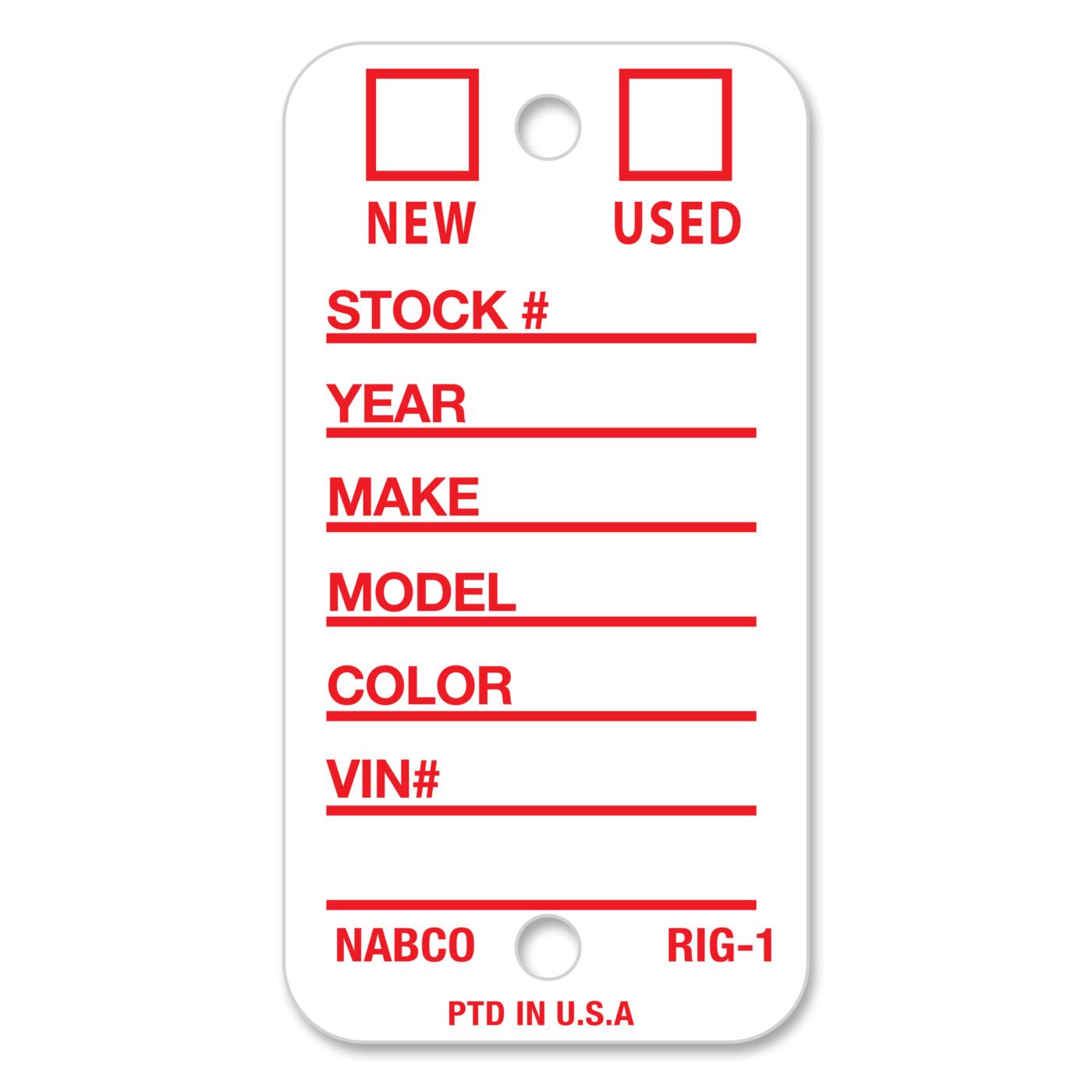 Rigidene Weatherproof Key Tags - Image 2