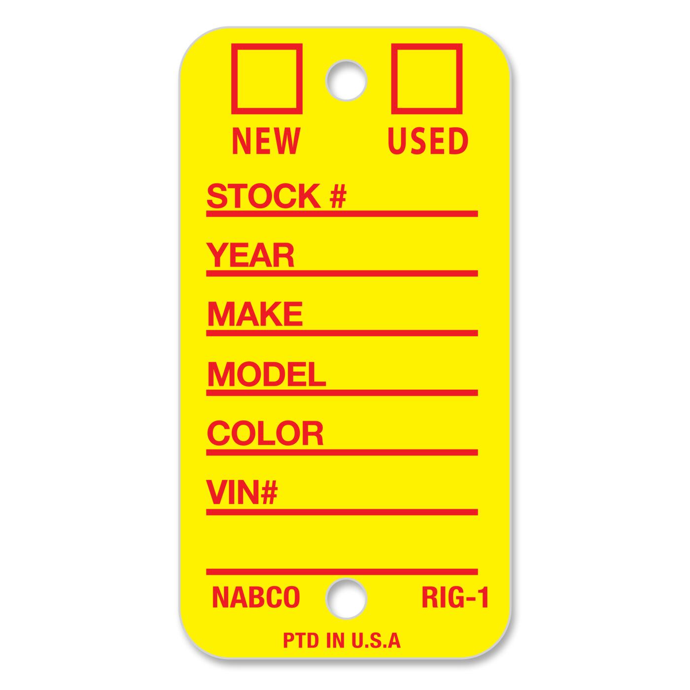 Rigidene Weatherproof Key Tags - Image 3