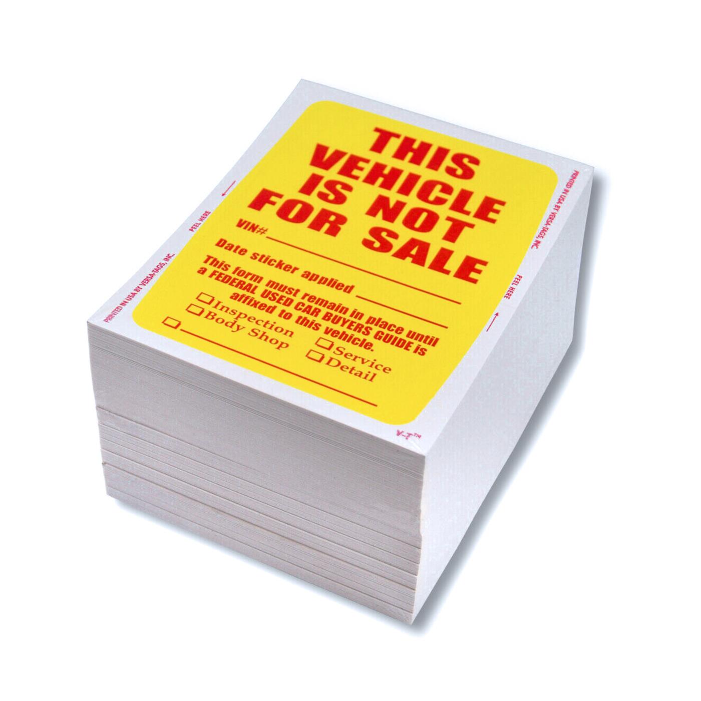 Kleer Bak™ Not For Sale Stickers - Image 2