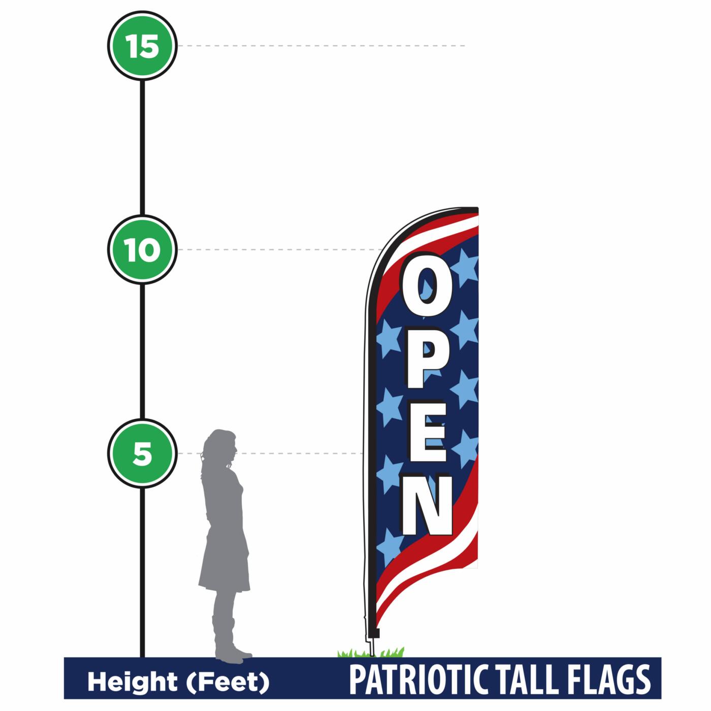 Complete Patriotic Tall Flag Kits - Image 3