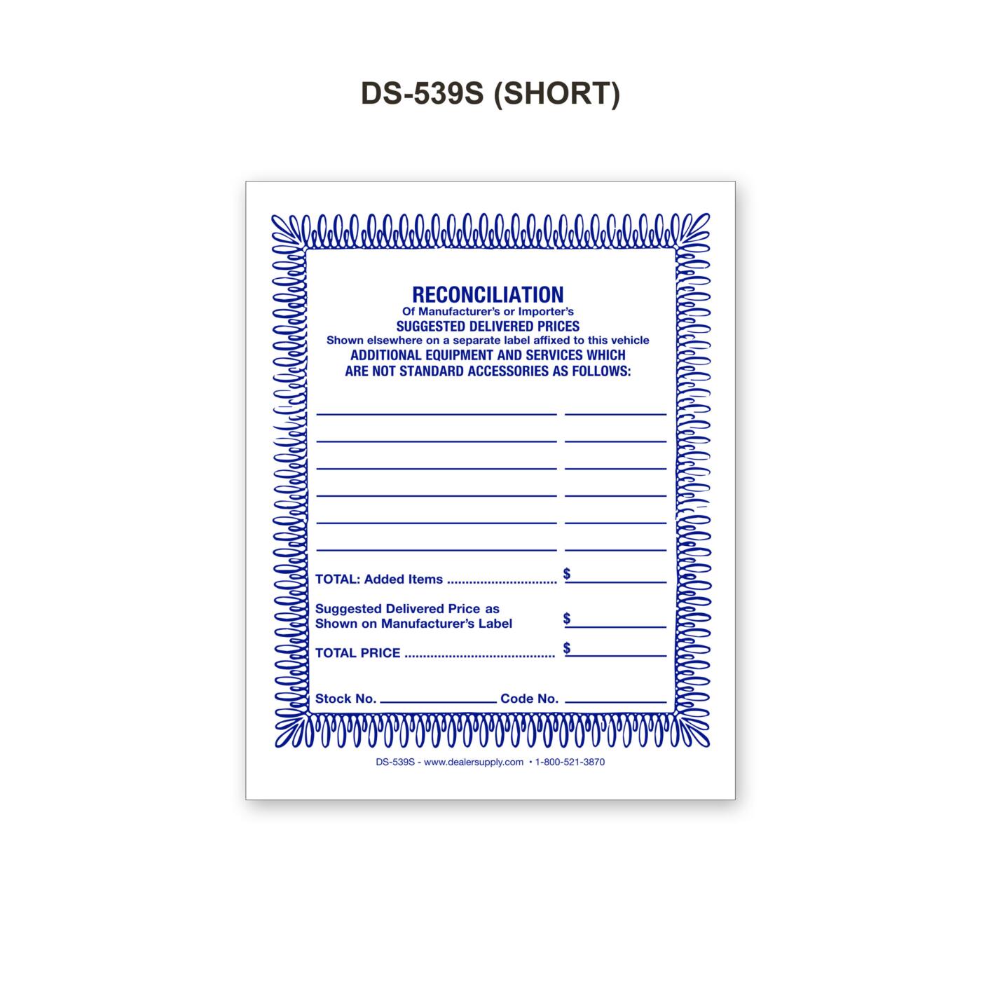 Standard Reconciliation Stickers - Image 3