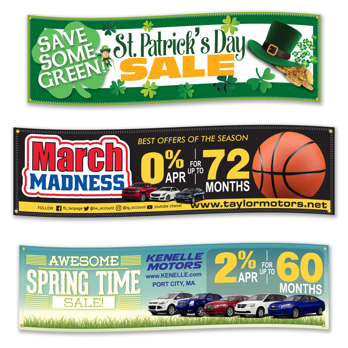 Custom White Vinyl Banners - Image 2