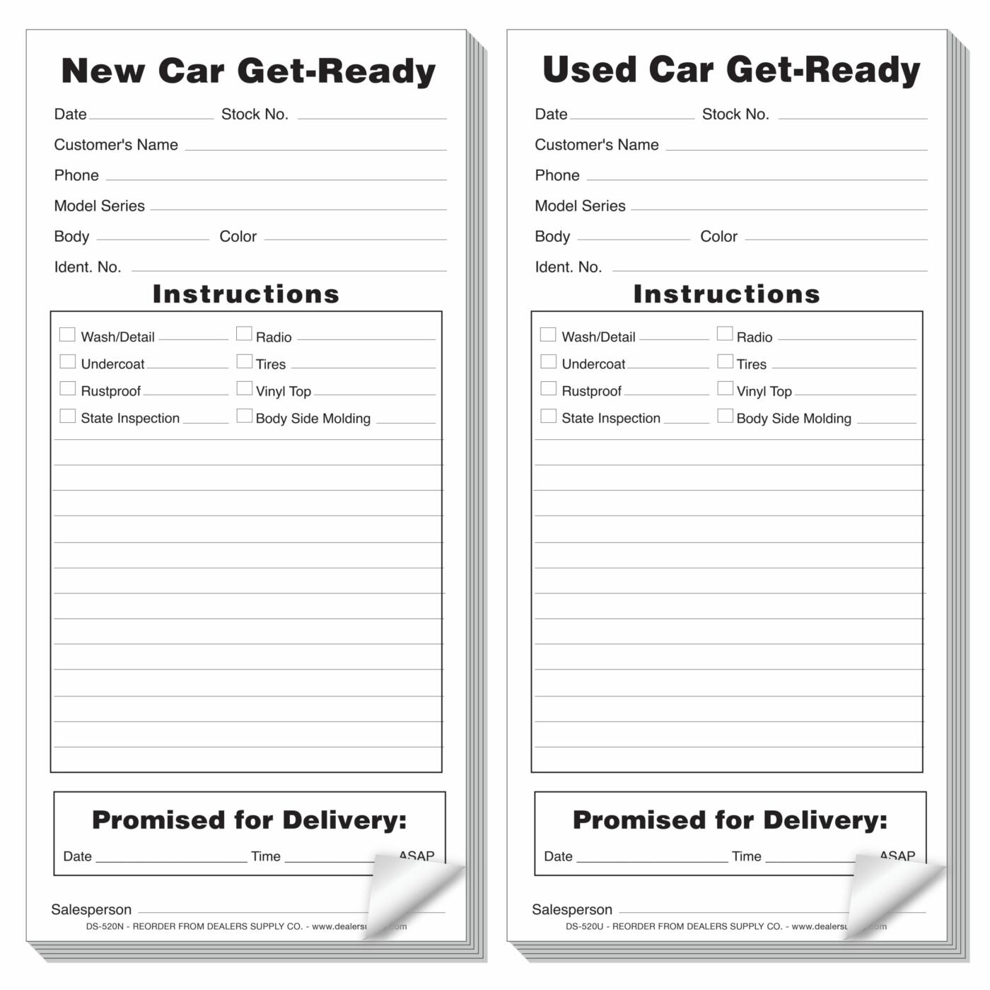 Car Get Ready Pads