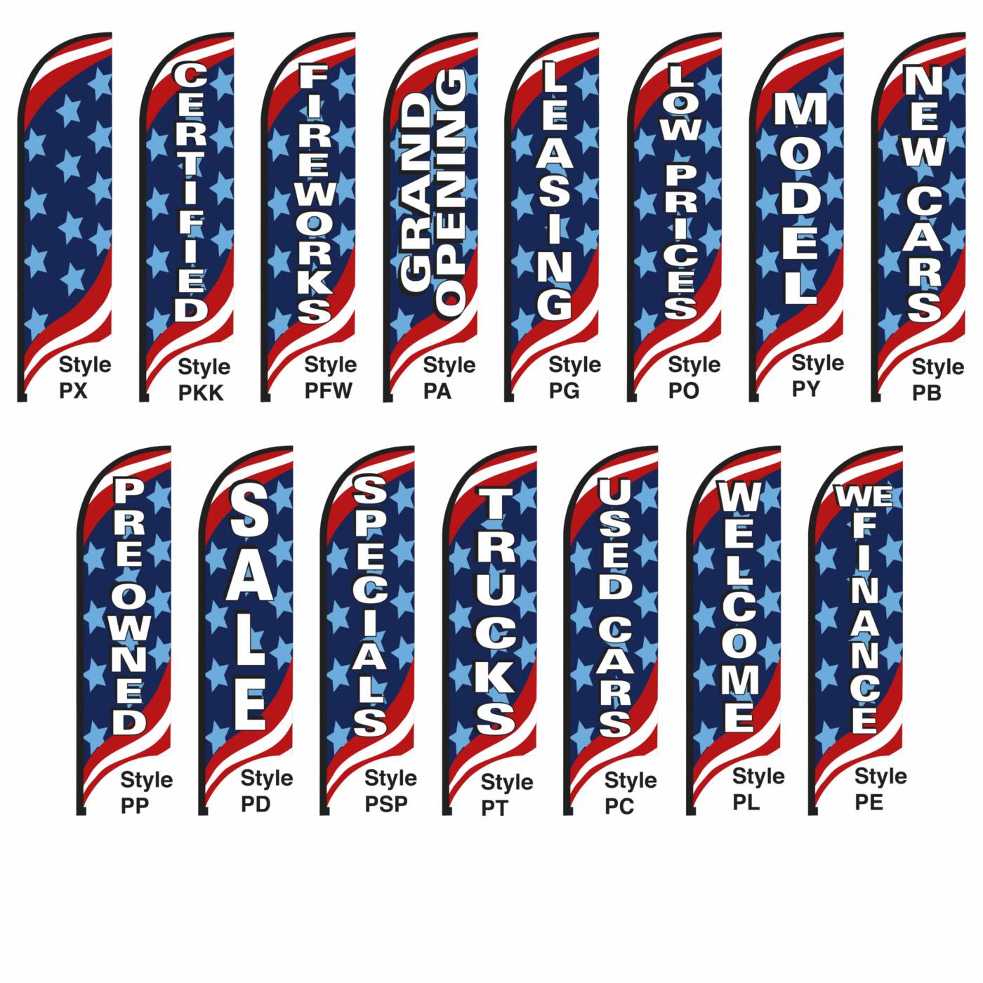 Complete Patriotic Tall Flag Kits - Image 2