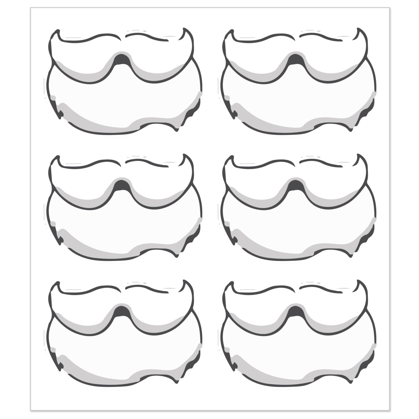 Santa Beard Windshield Decals - Image 4