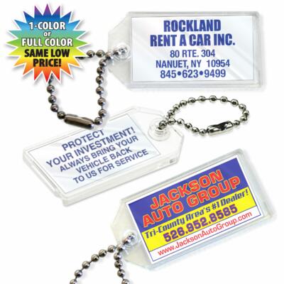 Paper Insert Key Fobs auto dealer supply