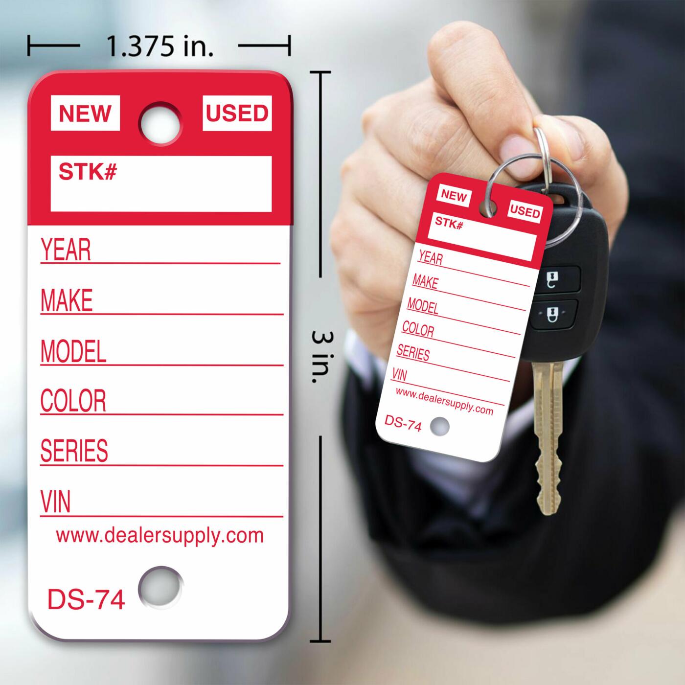 Top-Stripe RigidRound Key Tags - Image 3