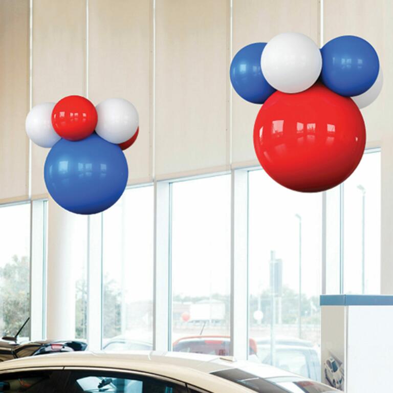 PermaShine® 6-Balloon Bud Kit auto dealer showroom