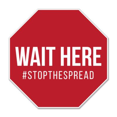 Social Distancing Floor Decals