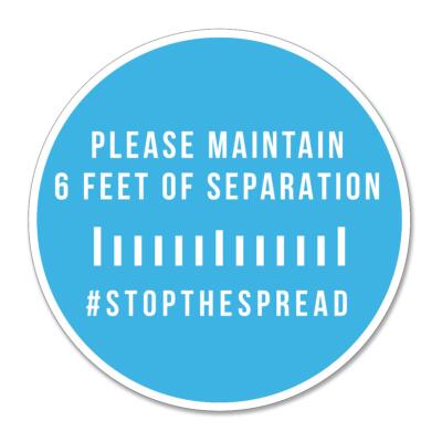 Social Distancing Floor Decals