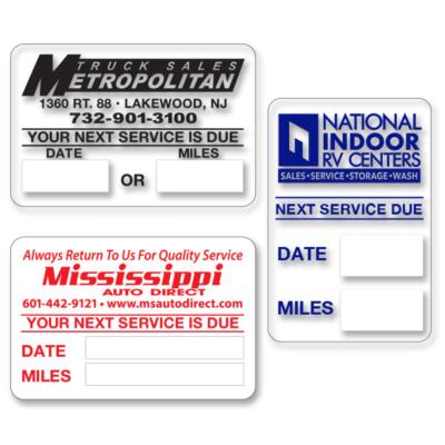 Static Cling Windshield Stickers