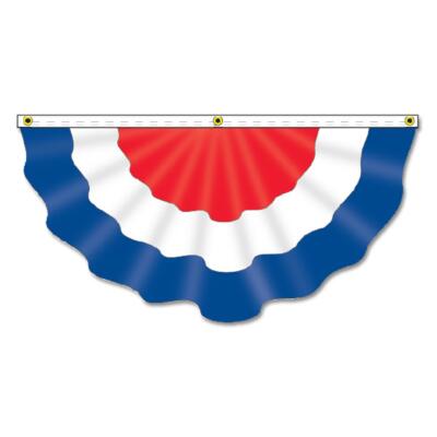 Patriotic Pleated Fans auto dealer supply