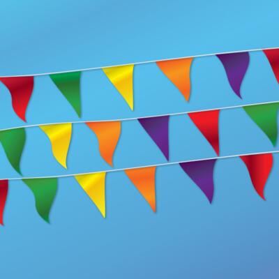 Double Strength Rainbow Pennants