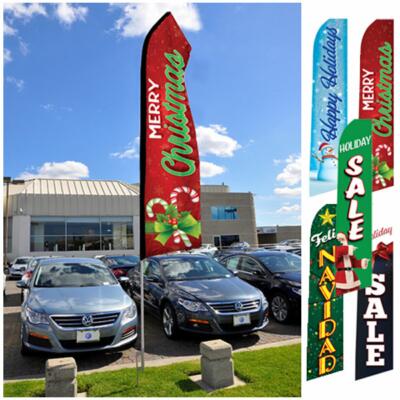 Holiday Tall Flag and Pole Kits