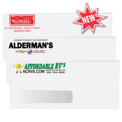 Window Envelopes auto dealership supply