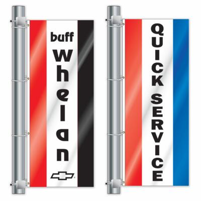 3' x 8' Double Face Pole Flags