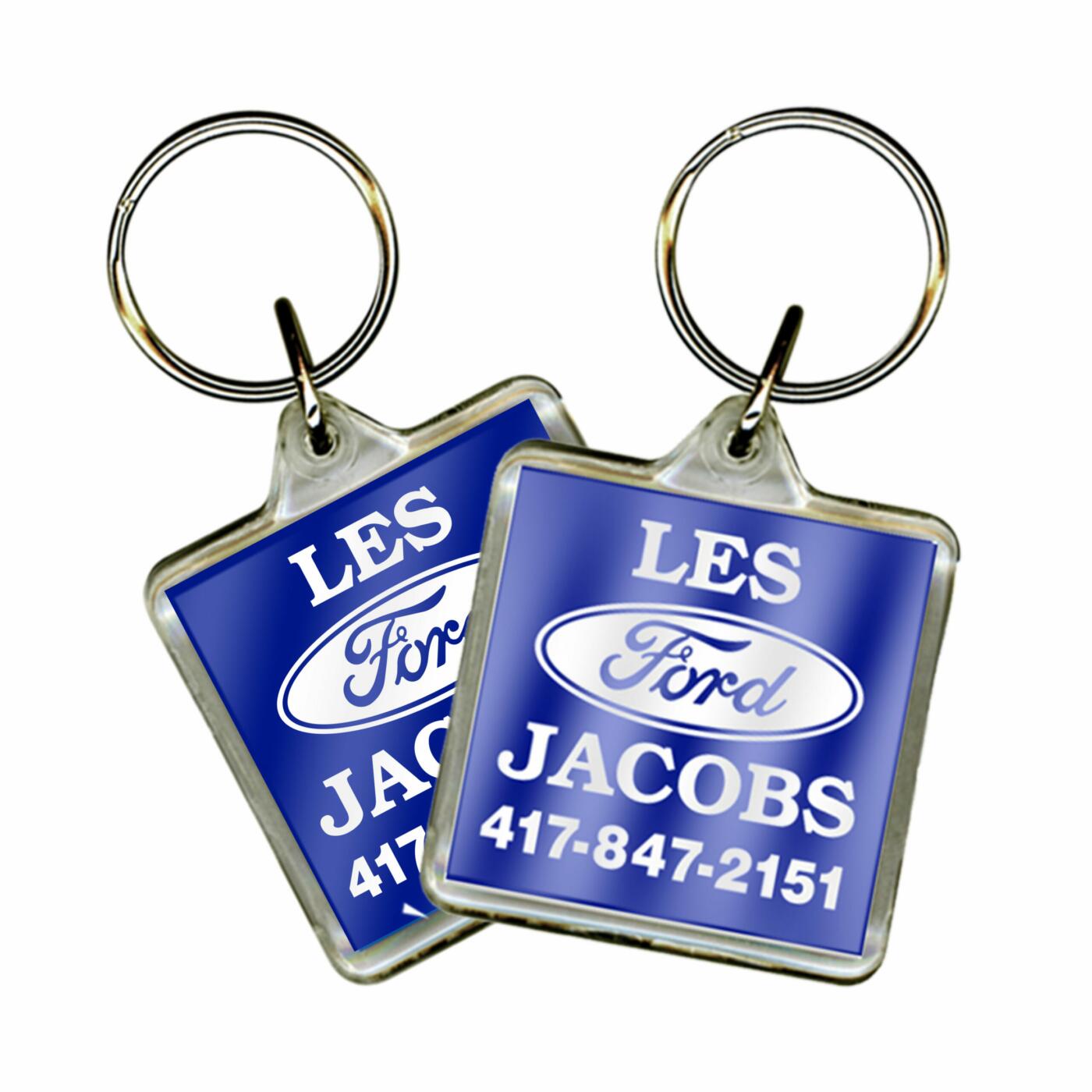 Clear Acrylic Key Fobs - Image 2