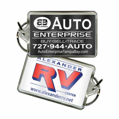 Clear Acrylic Key Fobs