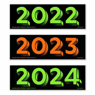 Rectangular Year HIGHLIGHT Stickers