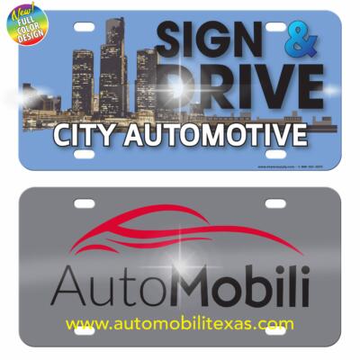 High Gloss Poly License Plates