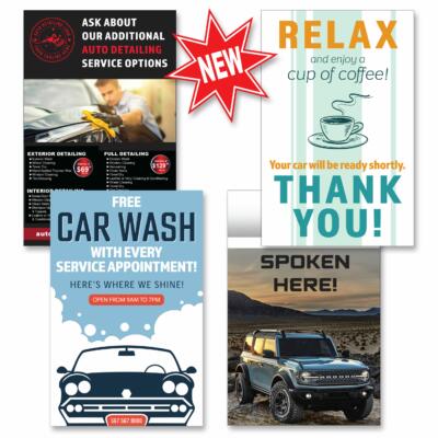 Custom Full-Color Posters for dealerships