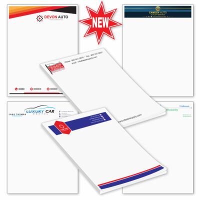 Custom Letterhead auto dealership