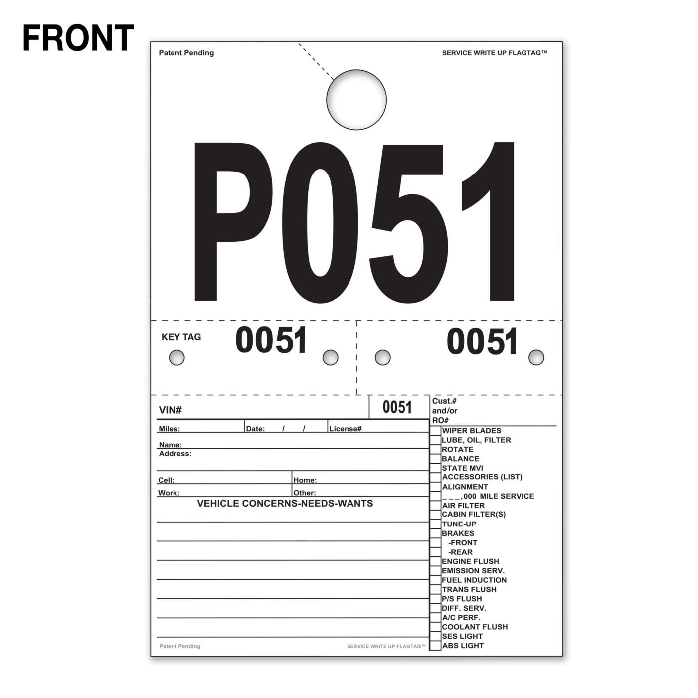 Service Write-Up Tags - Image 2