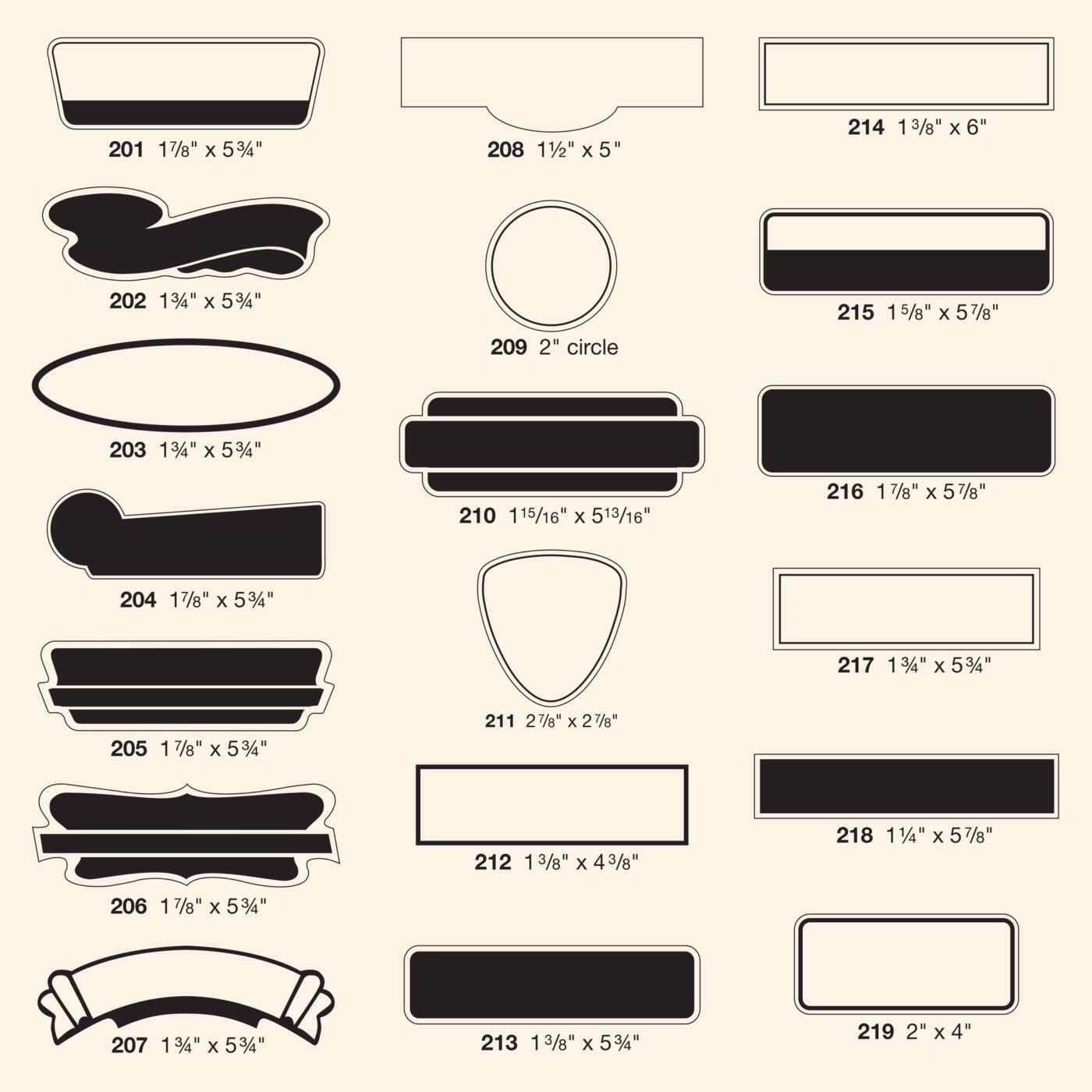 Die-Cut Shape Decals - Image 2
