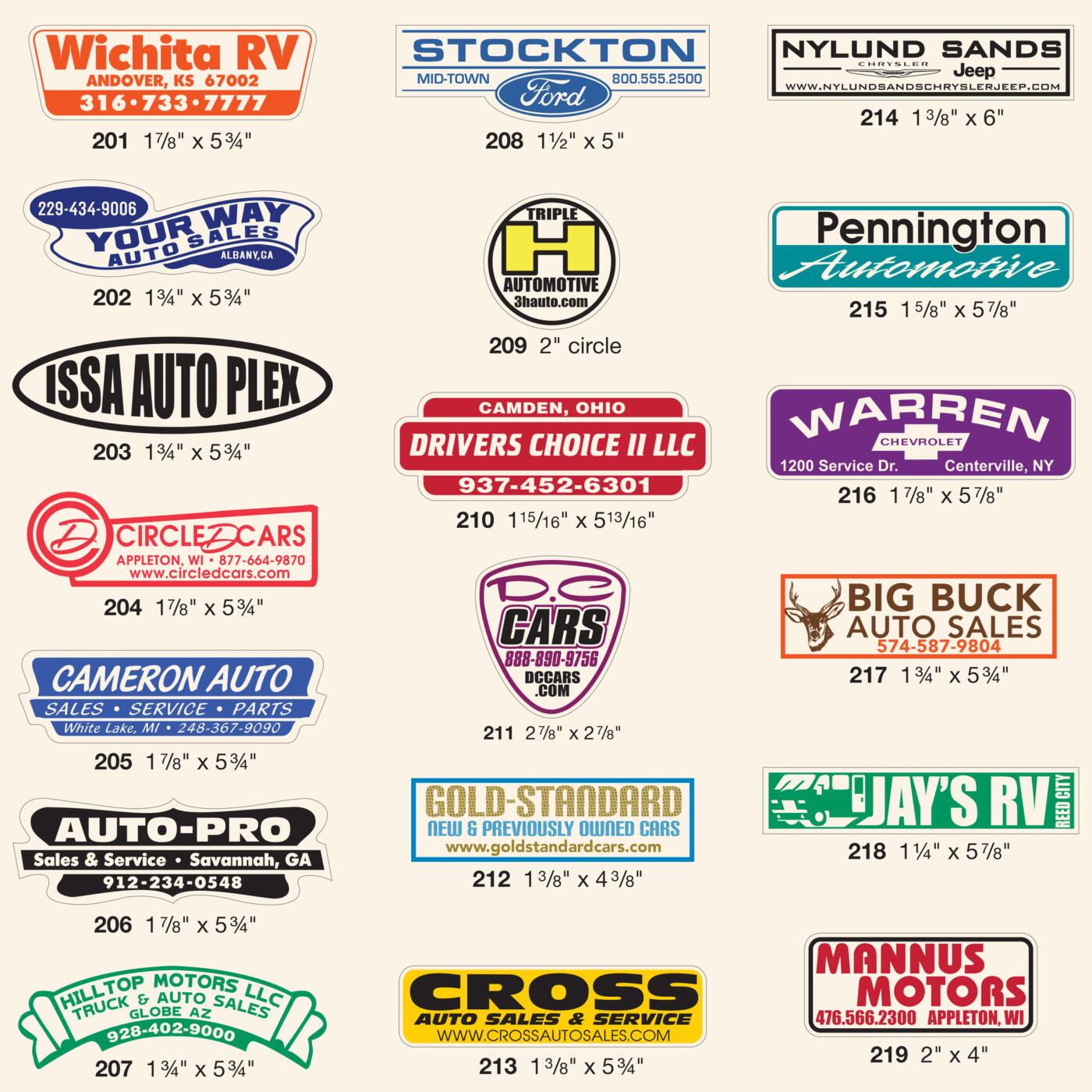 Die-Cut Shape Decals - Image 2