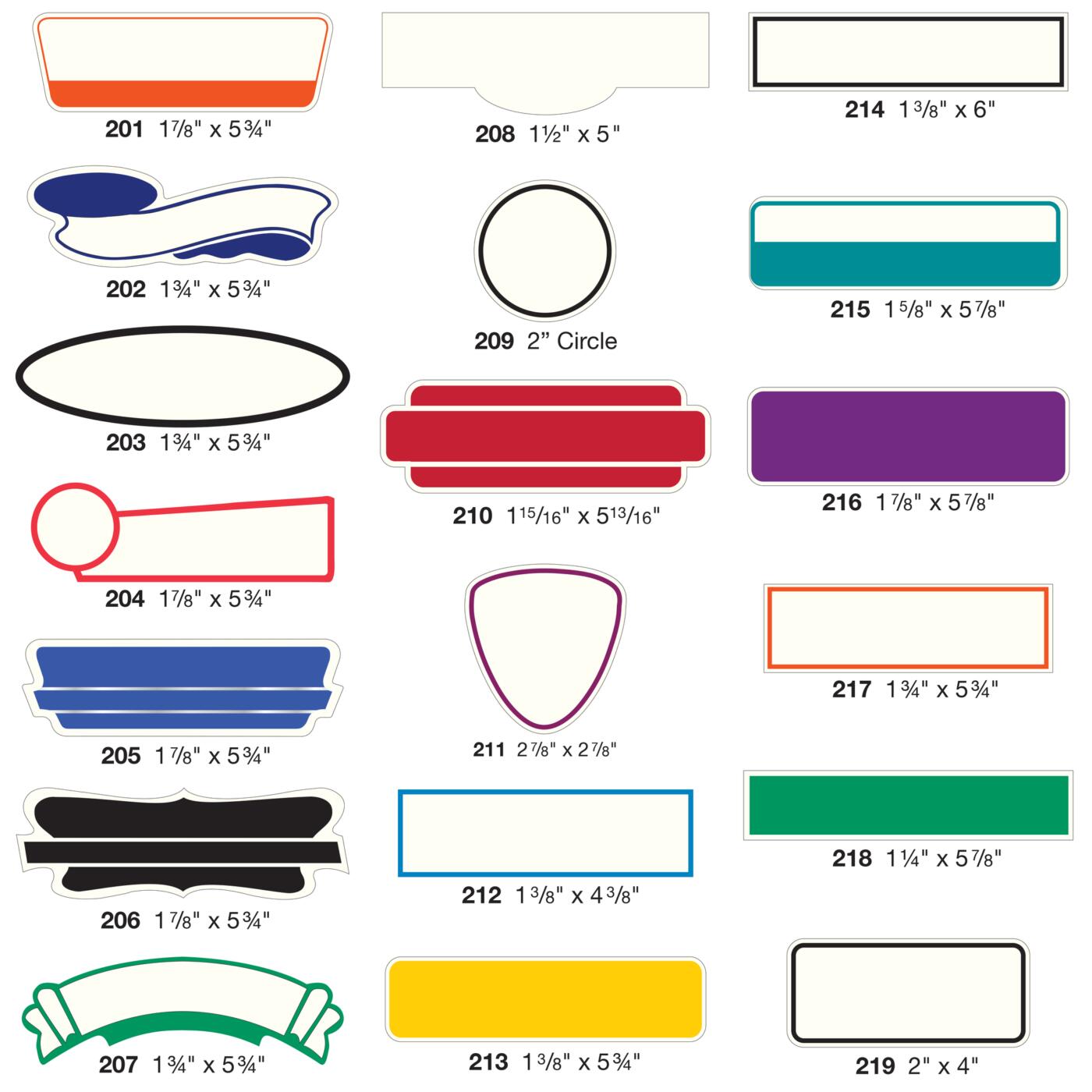 Die-Cut Shape Decals - Image 2