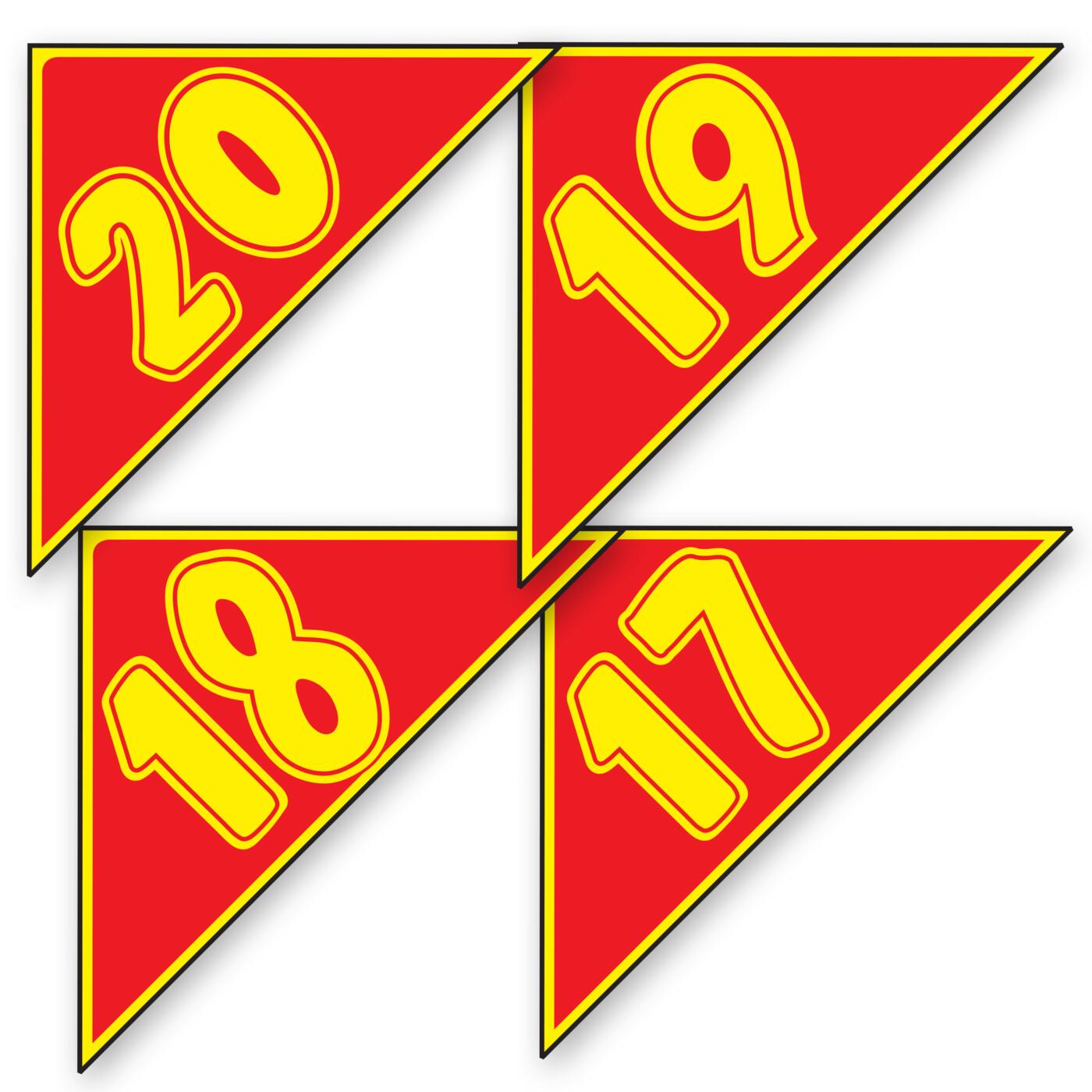 Triangle Year Stickers - Image 2